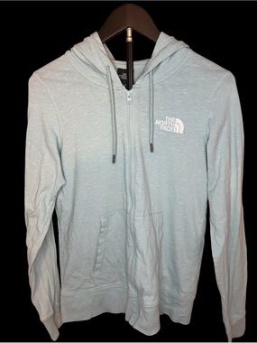 The North Face Women’s Pale Blue Full-Zip Hoodie